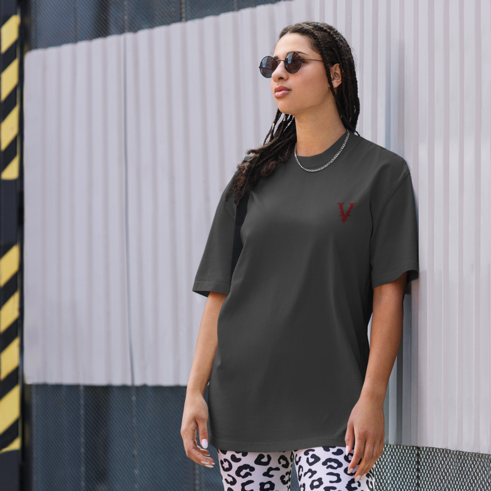 T-shirt oversize UNISEXE à léger effet délavé – l’attitude cinqfois